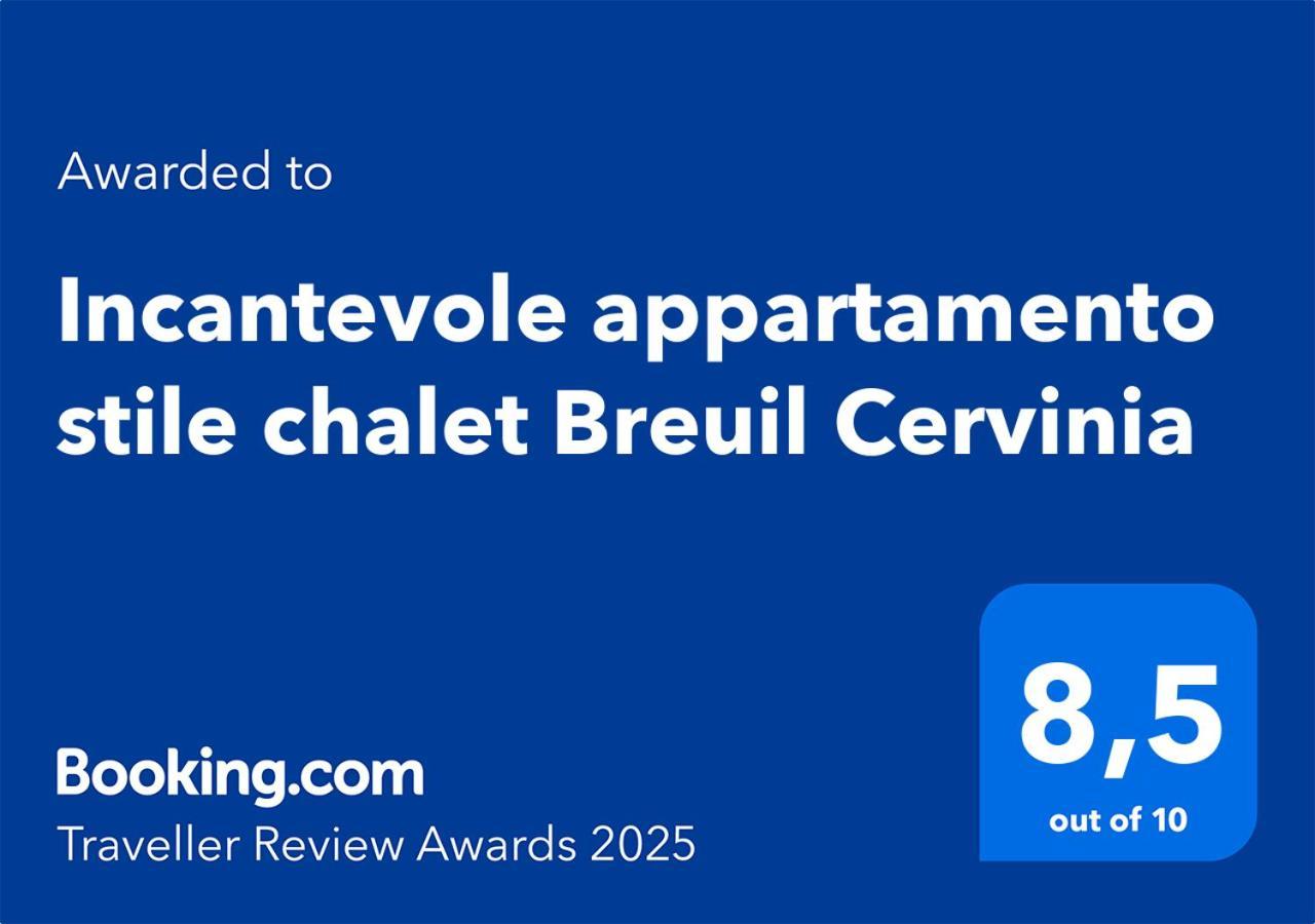 Incantevole Appartamento Stile Chalet Breuil Cervinia Zewnętrze zdjęcie